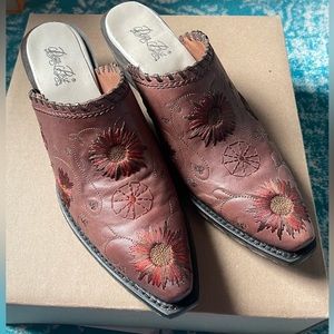 Dan Post Lola mules, Chocolate, Size 9, New